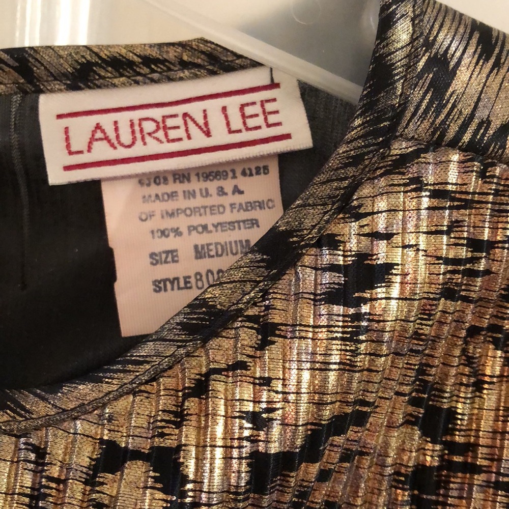 Vintage Lauren Lee Gold Top - Picture 3 of 5